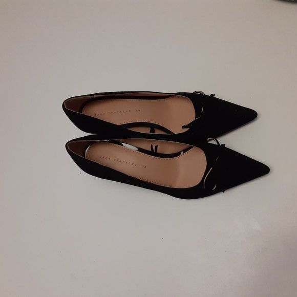 Black Suede Heels - Picture 2 of 6